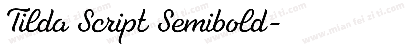 Tilda Script Semibold字体转换